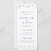 ネイビーブルーフローラ素朴春の結婚式計画 (正面)