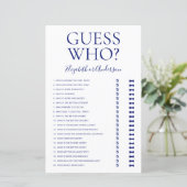 ネイビーブルーブライダルシャワーゲーム (スタンド正面)