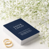 ネイビーブルーブランドのカスタムビジネスロゴプロモーション トランプ (インサイチュ (ウェディング))