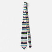 ネイビーブルーブルゴーニュとイエロー ネクタイ (正面)