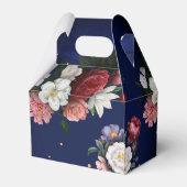 ネイビーブルーブルゴーニュバラ結婚ズカスタム フェイバーボックス (裏面サイド)