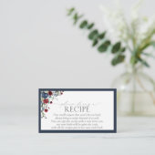 ネイビーブルーブルゴーニュフローラお願いレシピ エンクロージャーカード (スタンド正面)