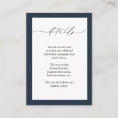 ネイビーブルーブルゴーニュフローラウォーター色詳細 エンクロージャーカード (正面)