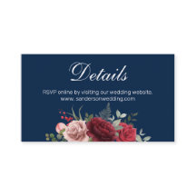 ネイビーブルーブルゴーニュフローラ結婚ズ詳細