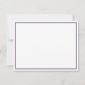 ネイビーブルーブルゴーニュモノグラムのー ノートカード (裏面)