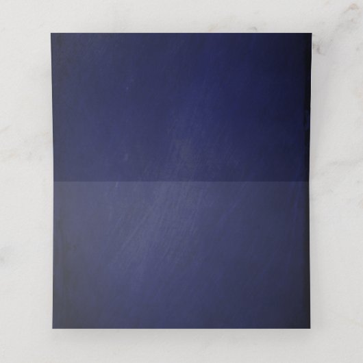 ネイビーブルーブルゴーニュレッドと赤面フローラ エレガント プレイスカード (内部開封)