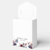 ネイビーブルーブルゴーニュレッドフローラ結婚ズ フェイバーボックス (オープン)