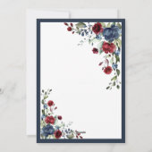 ネイビーブルーブルゴーニュ新しいホームムービングアナウンス シーズンカード (裏面)