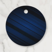 ネイビーブルーブルゴーニュ結婚フローラサンキュー フェイバータグ (裏面)