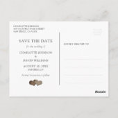 ネイビーブルーブルゴーニュ赤面ピンク結婚フローラの写真 ポストカード (裏面)