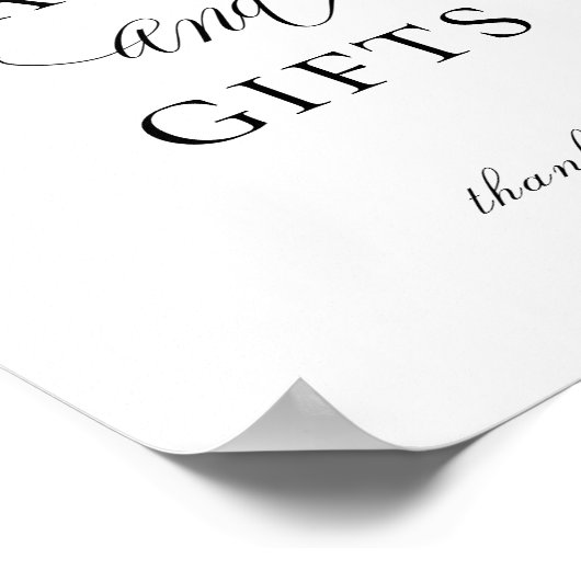 ネイビーブルーブルゴーニュ赤面フローラカードギフトサイン ポスター (角)