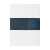 ネイビーブルーブルー赤面ピンクローズボタニカル 招待状ベリーバンド (裏面例)