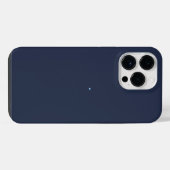 ネイビーブルーブルー iPhoneケース (裏面横)