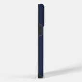 ネイビーブルーブルー iPhoneケース (右側面)