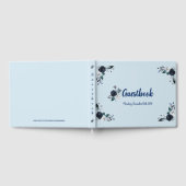 ネイビーブルーブーケゲストブック ゲストブック (全面)