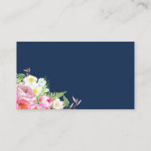 ネイビーブループレイスカード プレイスカード (裏面)