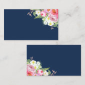 ネイビーブループレイスカード プレイスカード (正面/裏面)