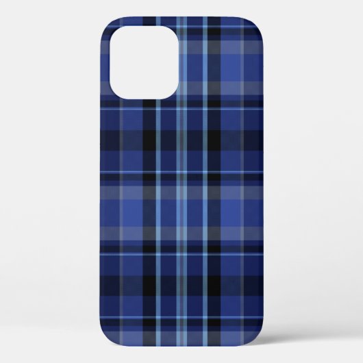 ネイビーブループレイド Case-Mate iPhoneケース (裏面)