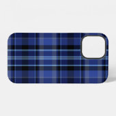 ネイビーブループレイド iPhoneケース (裏面横)