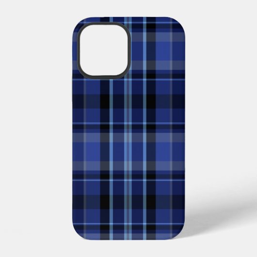 ネイビーブループレイド iPhoneケース (裏面)