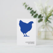 ネイビーブルーヘンシンボル02 – 白 名刺 (スタンド正面)