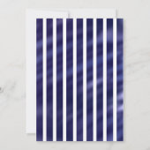 ネイビーブルーベイビーシャワーボーイ水航海の彩色 招待状 (裏面)