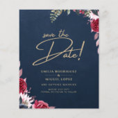 ネイビーブルーベリーフローラブルガンディーウィンター秋 チラシ (正面)