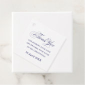 ネイビーブルーホワイトありがとう フェイバータグ (インサイチュ)