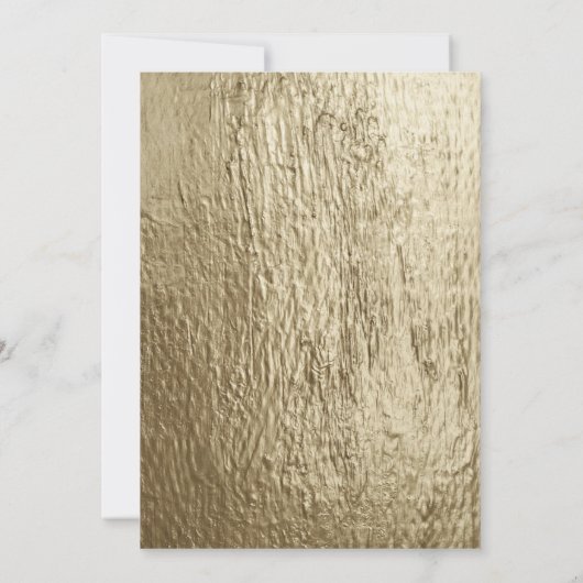 ネイビーブルーホワイトと金ゴールド水彩ブライダルシャワー 招待状 (裏面)