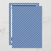 ネイビーブルーホワイトグレー航海の結婚式招待状 招待状 (正面/裏面)