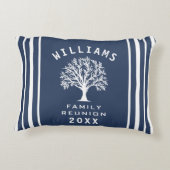 ネイビーブルーホワイトサマーカッコいいツリーファミリー懇親会 アクセントクッション (裏面)