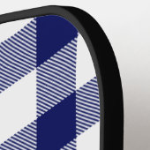 ネイビーブルーホワイトサークルモノグラムウィットプライドDIY BG ピックルボールラケット (左詳細)