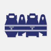 ネイビーブルーホワイトチームジャージカスタムー番号名 フェイバーボックス (折り畳みなし)