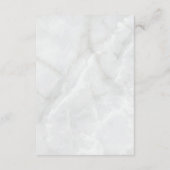 ネイビーブルーホワイトマーブル結婚ズ詳細 エンクロージャーカード (裏面)