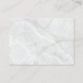 ネイビーブルーホワイトマーブル結婚ズ詳細 エンクロージャーカード (裏面)