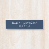 ネイビーブルーホワイトモダンプロフェッショナルクラス サインプレート (正面)