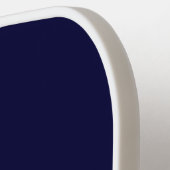 ネイビーブルーホワイトモノグラモダンム ピックルボールラケット (左詳細)