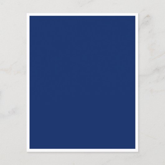 ネイビーブルーホワイト卒業パーティーの予算招待状 チラシ (裏面)