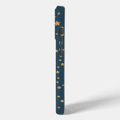 ネイビーブルーホワイト金ゴールドスター Case-Mate iPhoneケース (裏面 / 左)