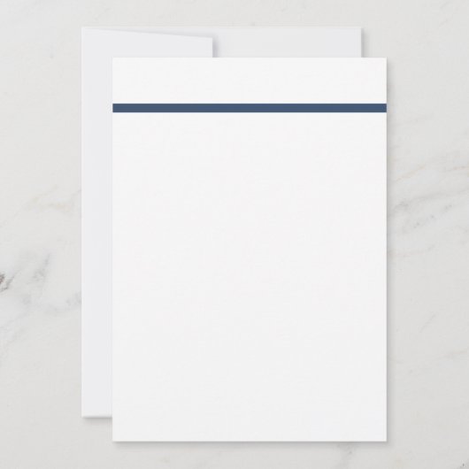 ネイビーブルーボウタイクラシー引っ越し祝いパーティーパーティー 招待状 (裏面)