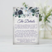 ネイビーブルーボホトライバル結婚フローラ詳細 エンクロージャーカード (スタンド正面)