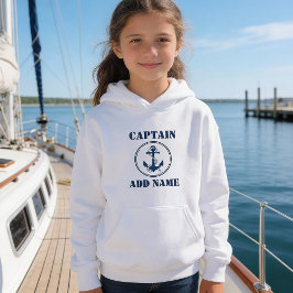 ネイビーブルーボートいかりロープ&名前/ランク