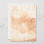 ネイビーブルーボー自然ホフローラムーンベイビーシャワー 招待状 (裏面)