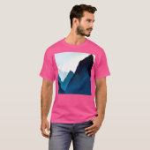 ネイビーブルーマウンテンズアクティブ Tシャツ (正面フル)
