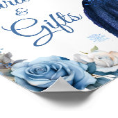 ネイビーブルーマジカルクリスマスミスXVアニョスカードギフト ポスター (角)