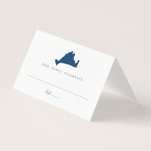 ネイビーブルーマルタスヴィンヤード結婚のマップの座席 (正面)