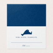 ネイビーブルーマルタスヴィンヤード結婚のマップの座席 (外部フラット)