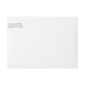 ネイビーブルーマーサのブドウ園の地結婚図 ラップアラウンドラベル (正面)