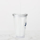 ネイビーブルーマーサズヴィネヤード結婚式の引き出物 アクリルタンブラー (右)