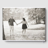 ネイビーブルーマーサ結婚のブドウ園 ゲストブック (裏面)